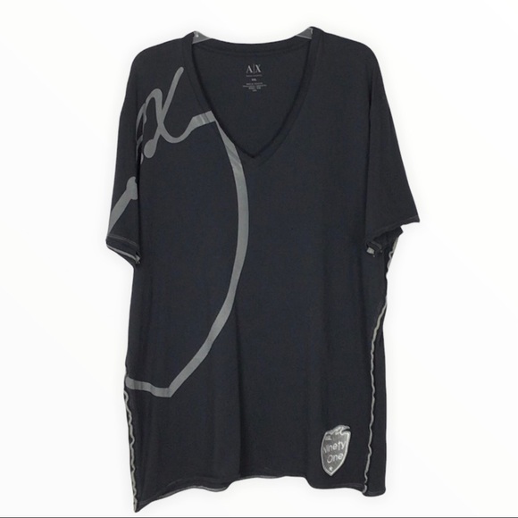 A/X Armani Exchange Other - A/X Armani Exchange | Dark Gray V Neck Short Sleeve T Shirt XXL